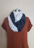 frances double-faced infinity scarf
