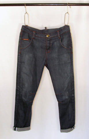 sawyer slim slouch jeans - denim - garage wash